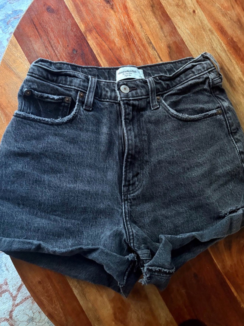 Abercrombie curve love high rise dad short